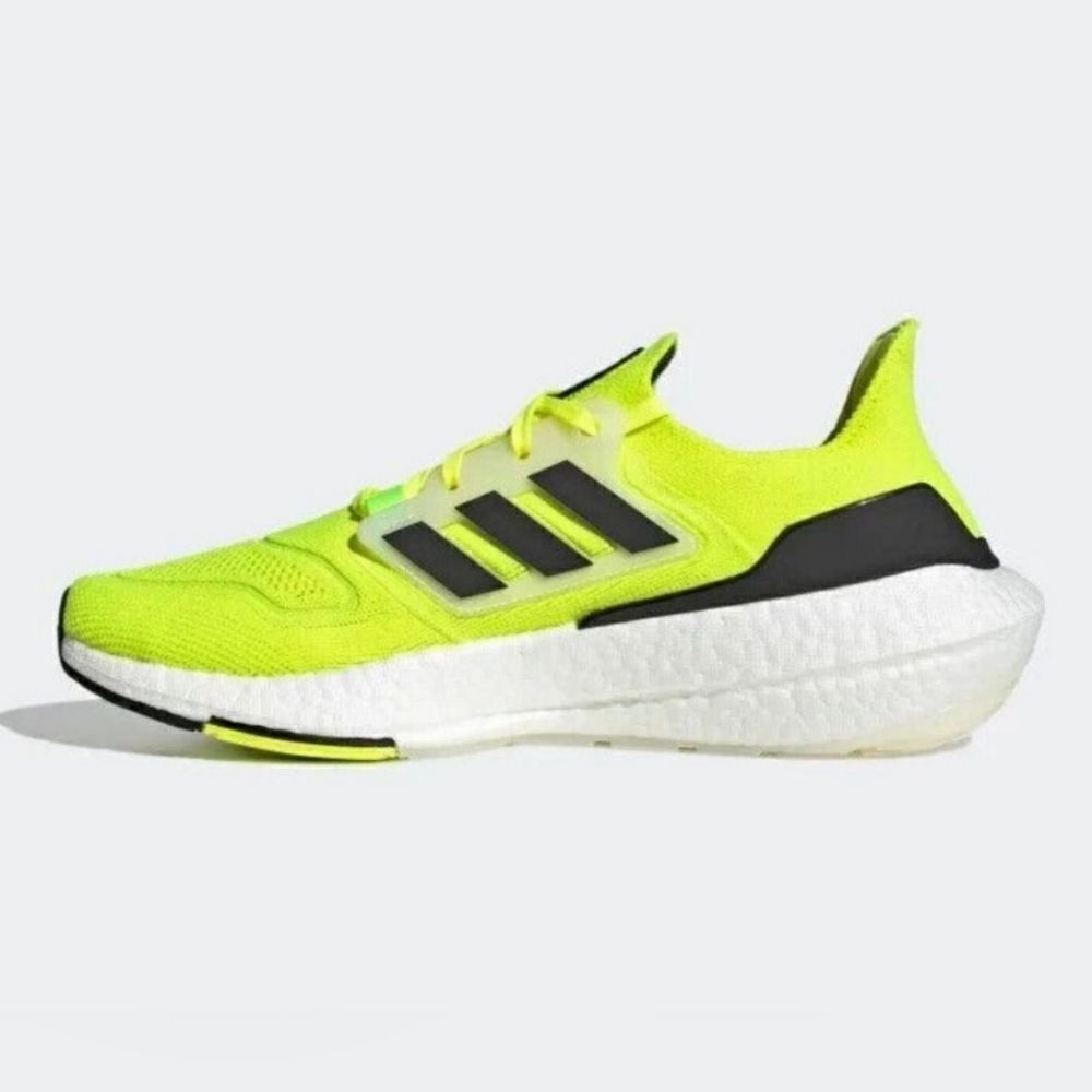 Adidas Ultraboost 22 Low Mens Running Shoes Yellow Black GX6639 NEW size 10 - Picture 3 of 6